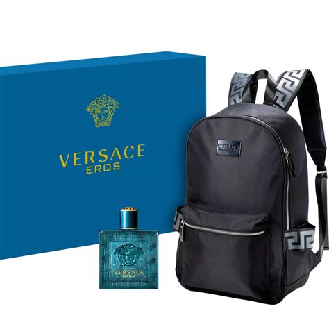 versace for men's perfume|Versace men's perfume with backpack.